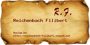 Reichenbach Filibert névjegykártya